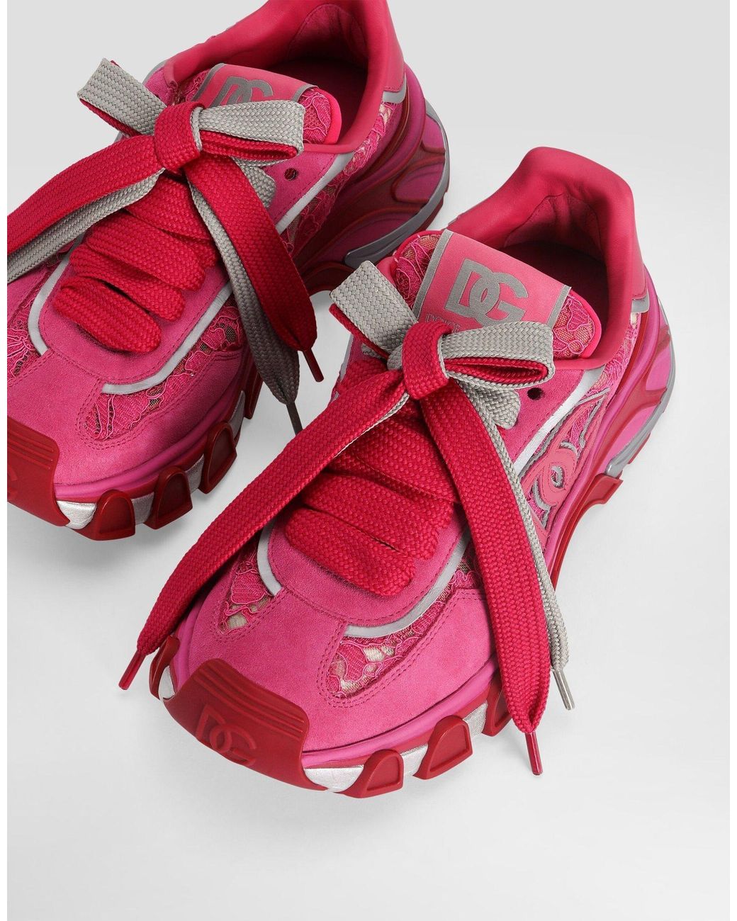 Dolce & Gabbana Pink Dg Country Road Sneakers
