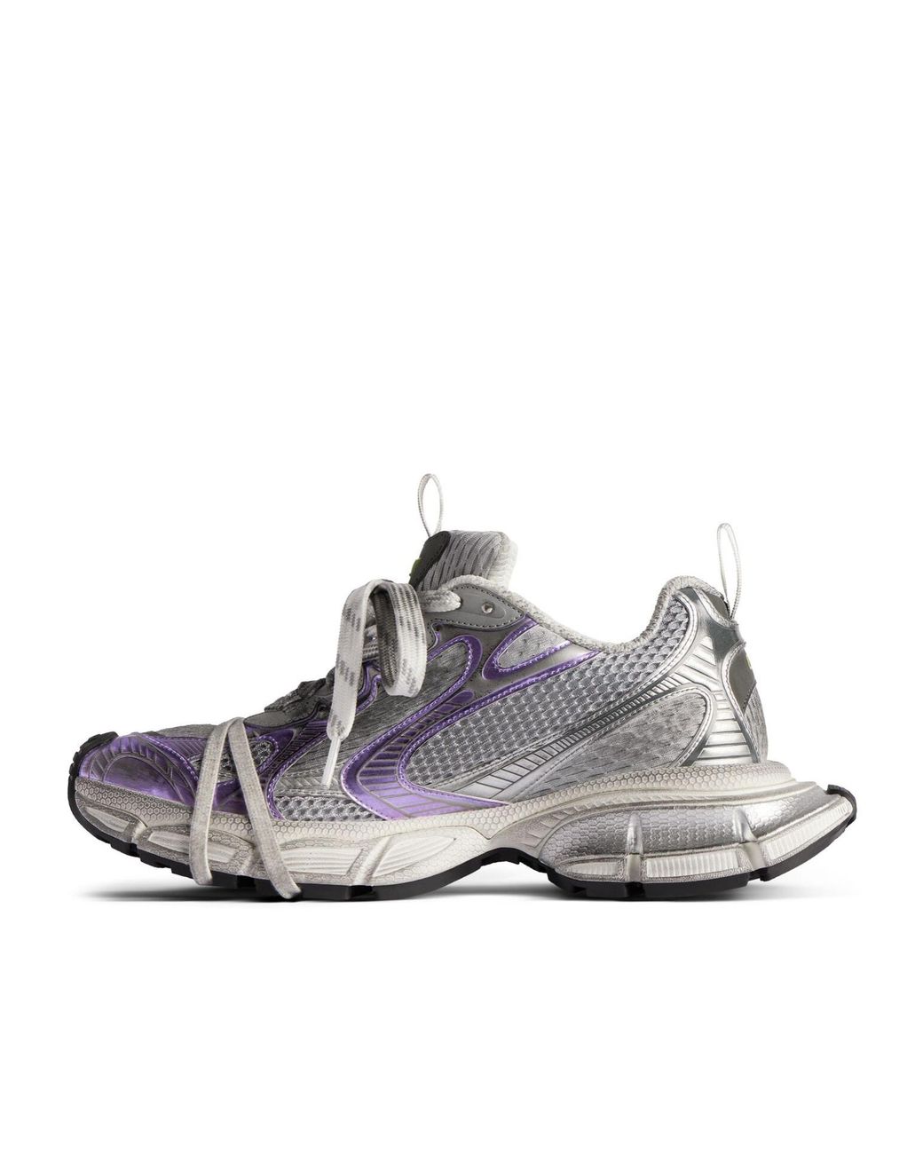 Balenciaga Gray 3Xl Lace-Up Sneakers