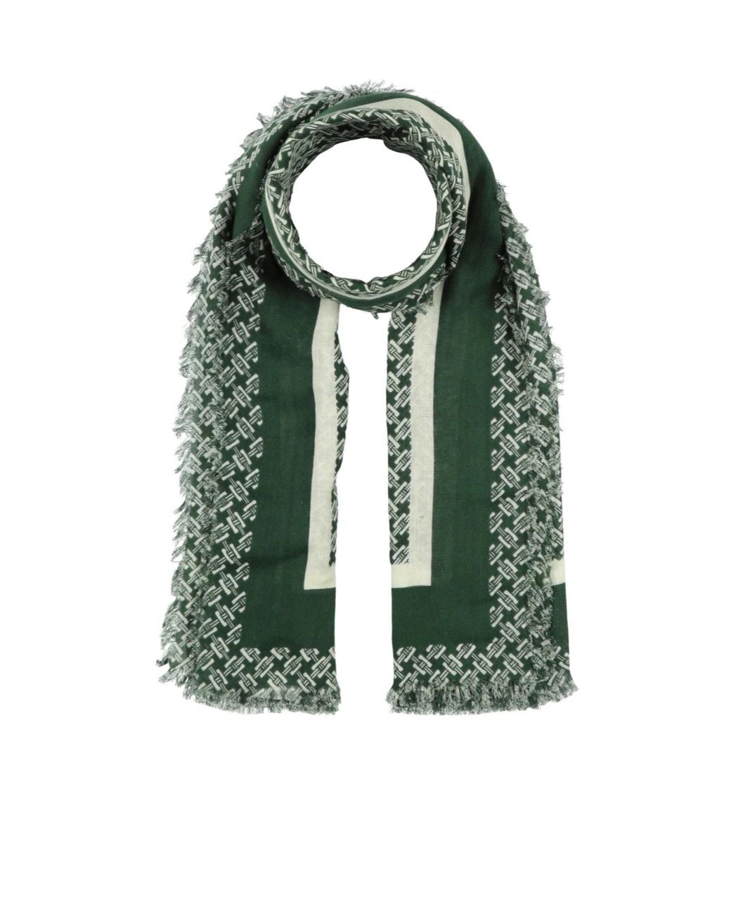 Rag & Bone Green Two-Tone Sheer Scarf