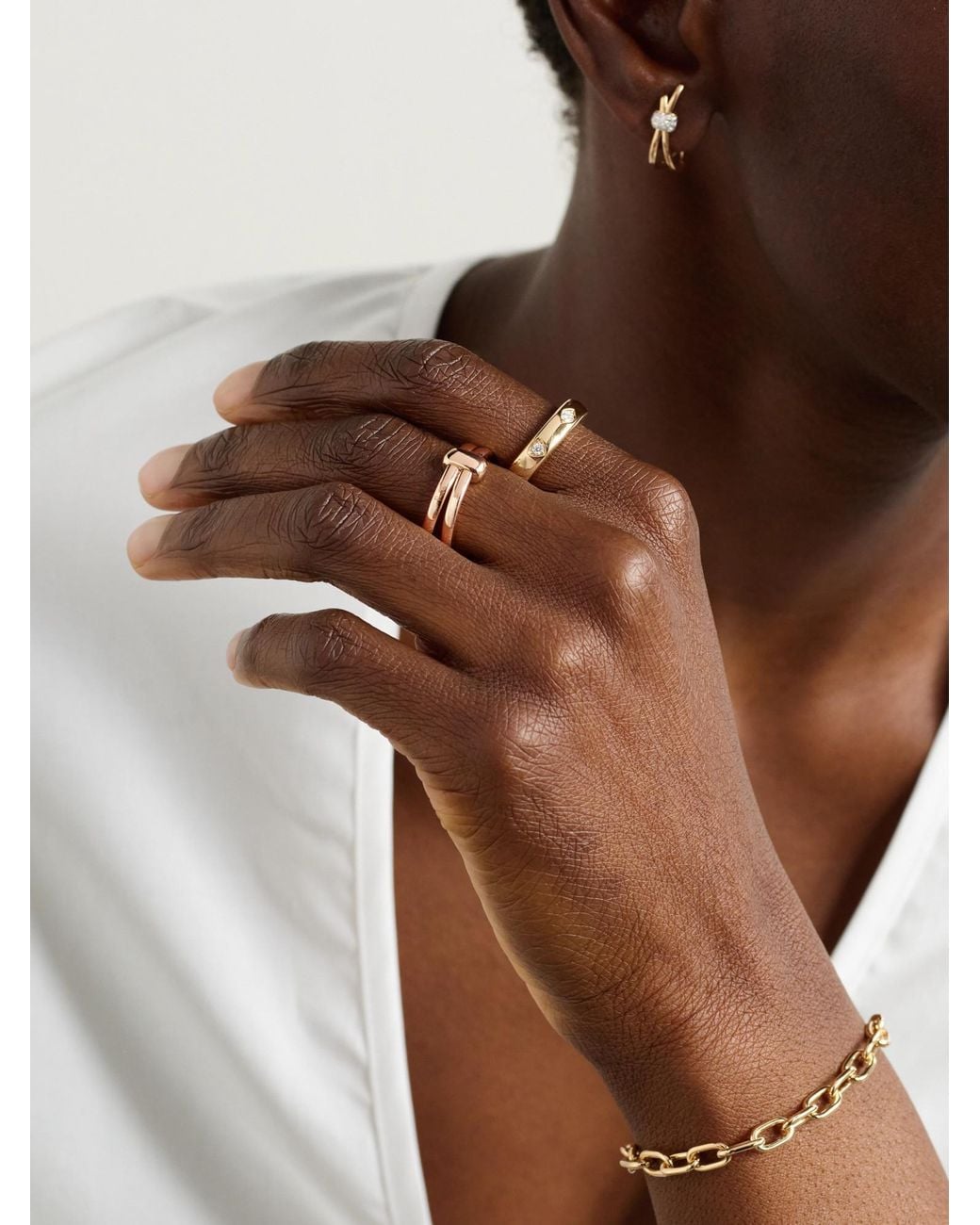 Pomellato Pink 18K Rose Ring