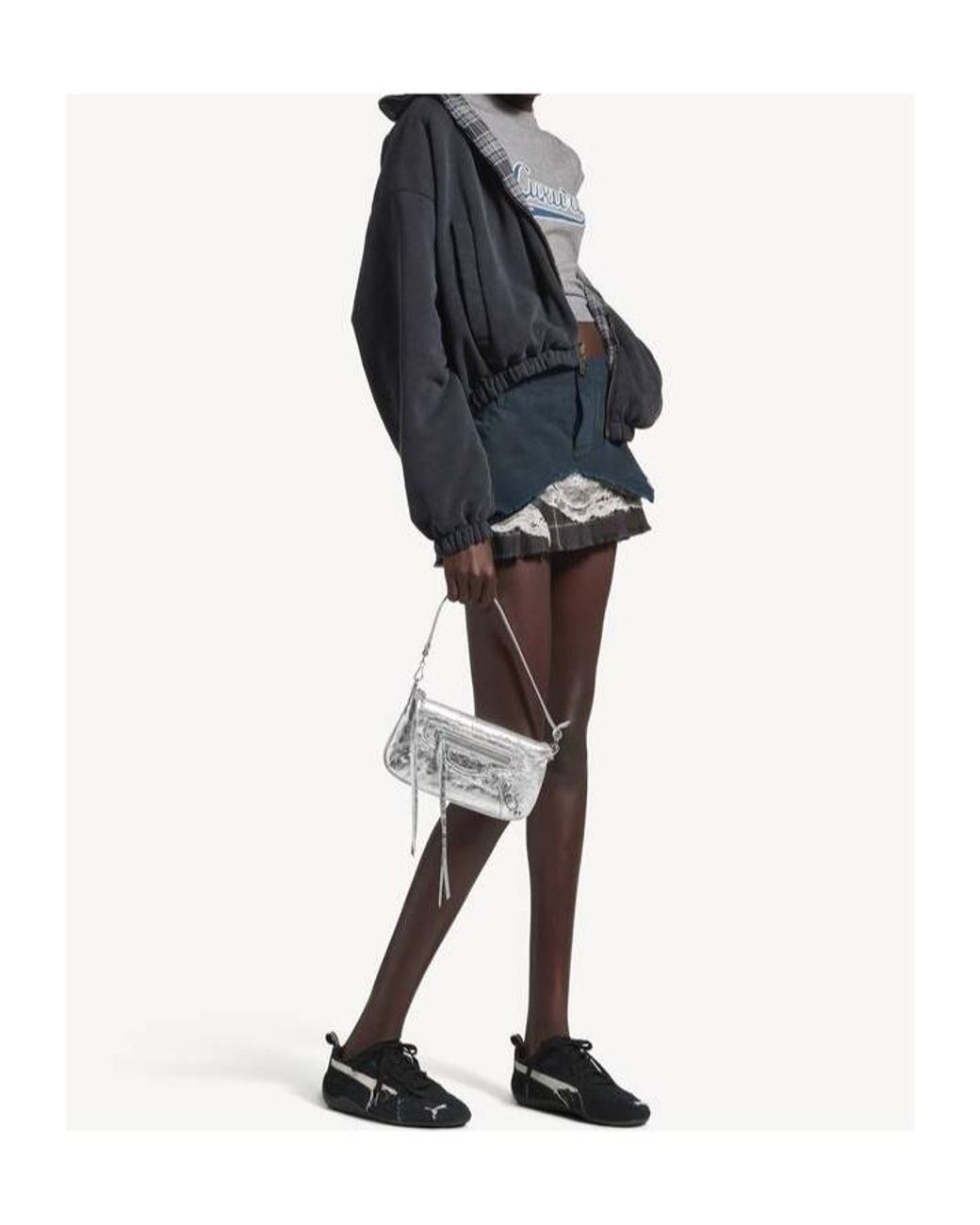 Balenciaga White Le City Pouch On Strap