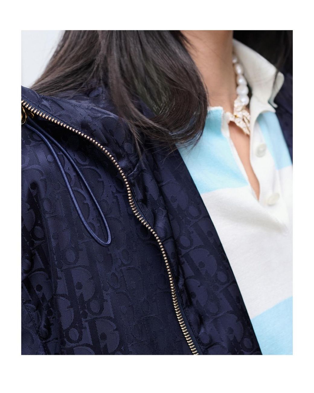 Dior Blue Zipped Jacket