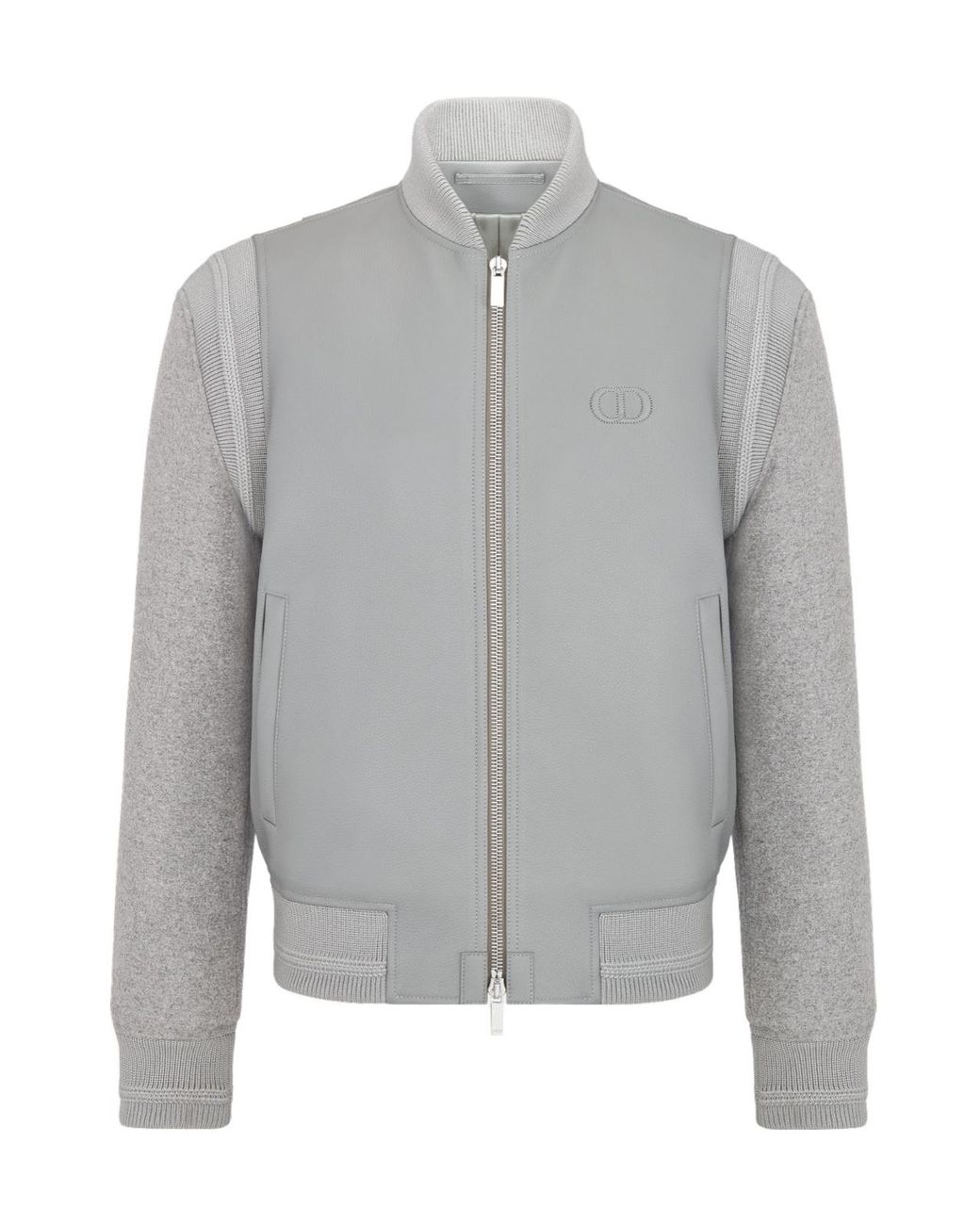 Dior Cd Icon Varsity Jacket in Gray for Men | Lyst