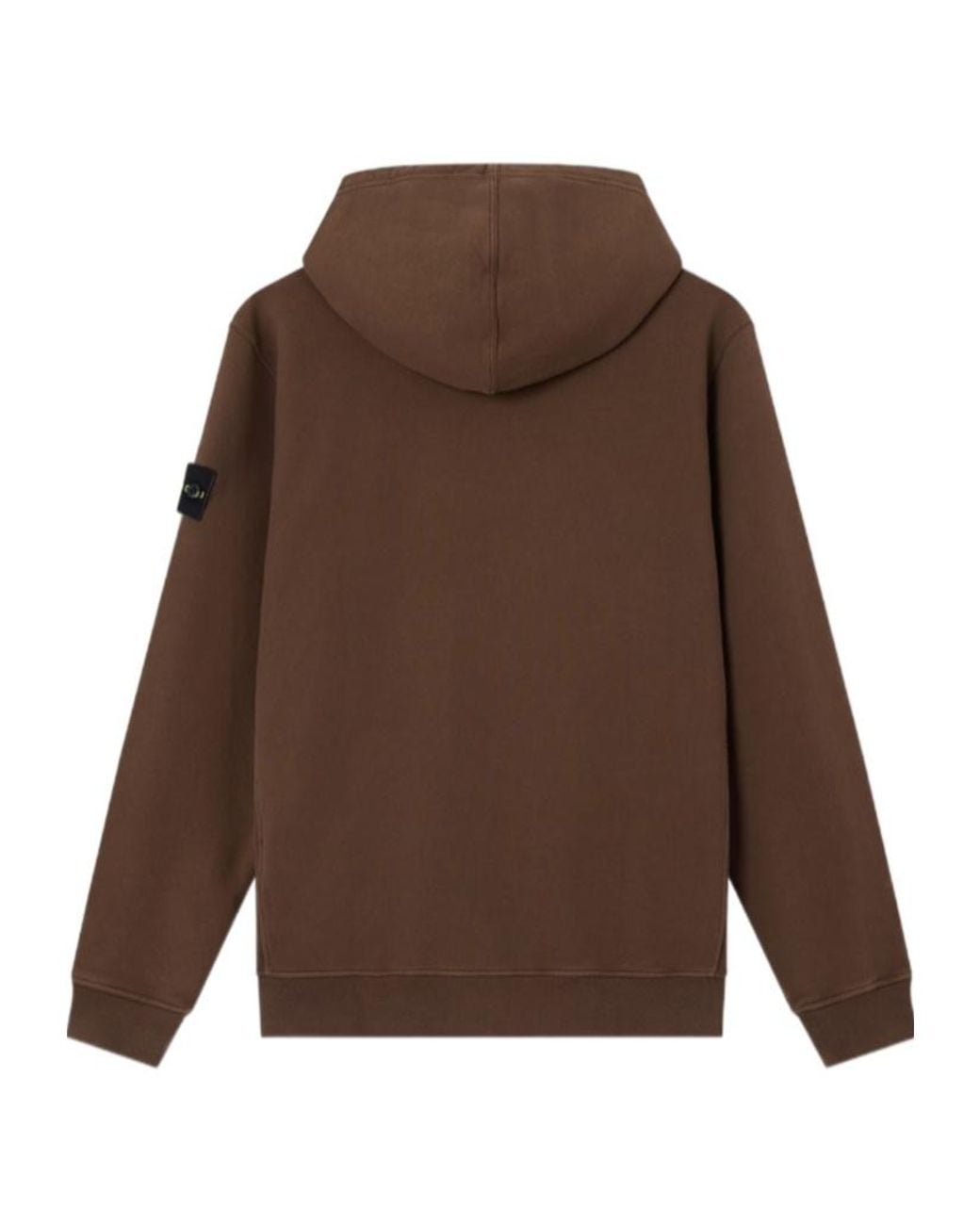 Stone Island Brown Regular-Fit Zip-Up Hooded Sweatshirt With Ribbed Inserts for men