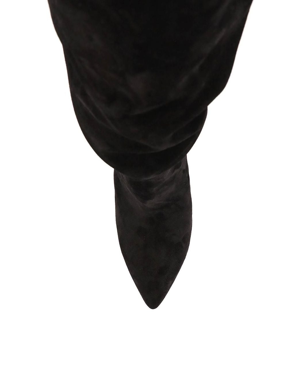 Paris Texas Black Slouchy Pointed Toe Boots