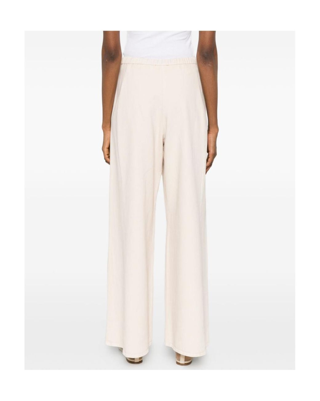 Forte_forte White Straight-Leg Pleated Trousers