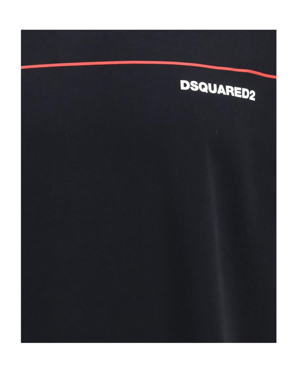 DSquared² Blue Loose Fit Stripe Logo T-Shirt for men