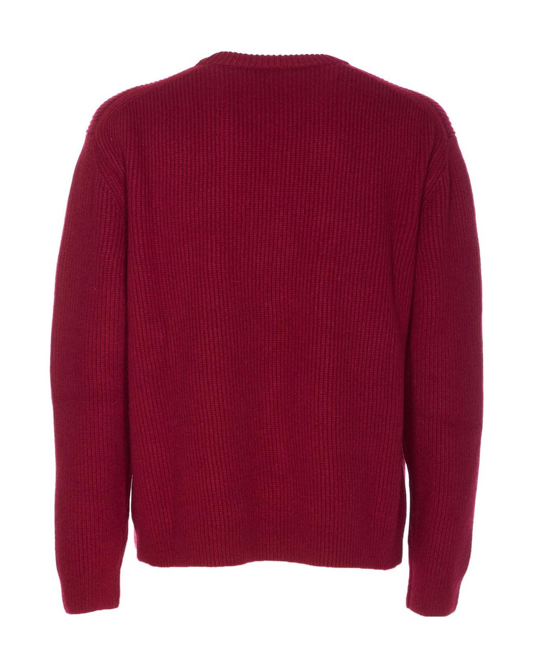 Gucci Red Gg Intarsia Knit Jumper for men