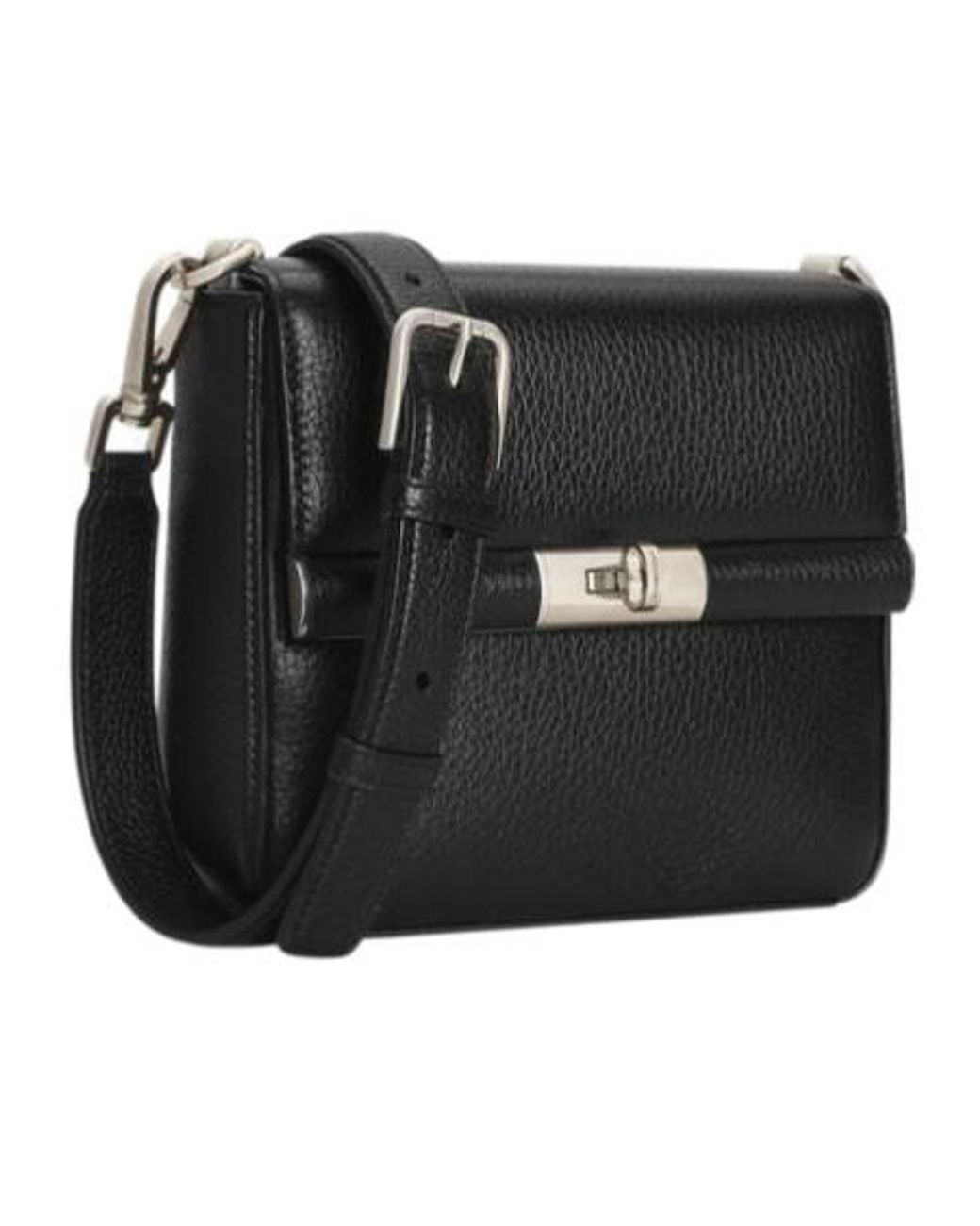 Dolce & Gabbana Black Foldover Top Shoulder Bag for men