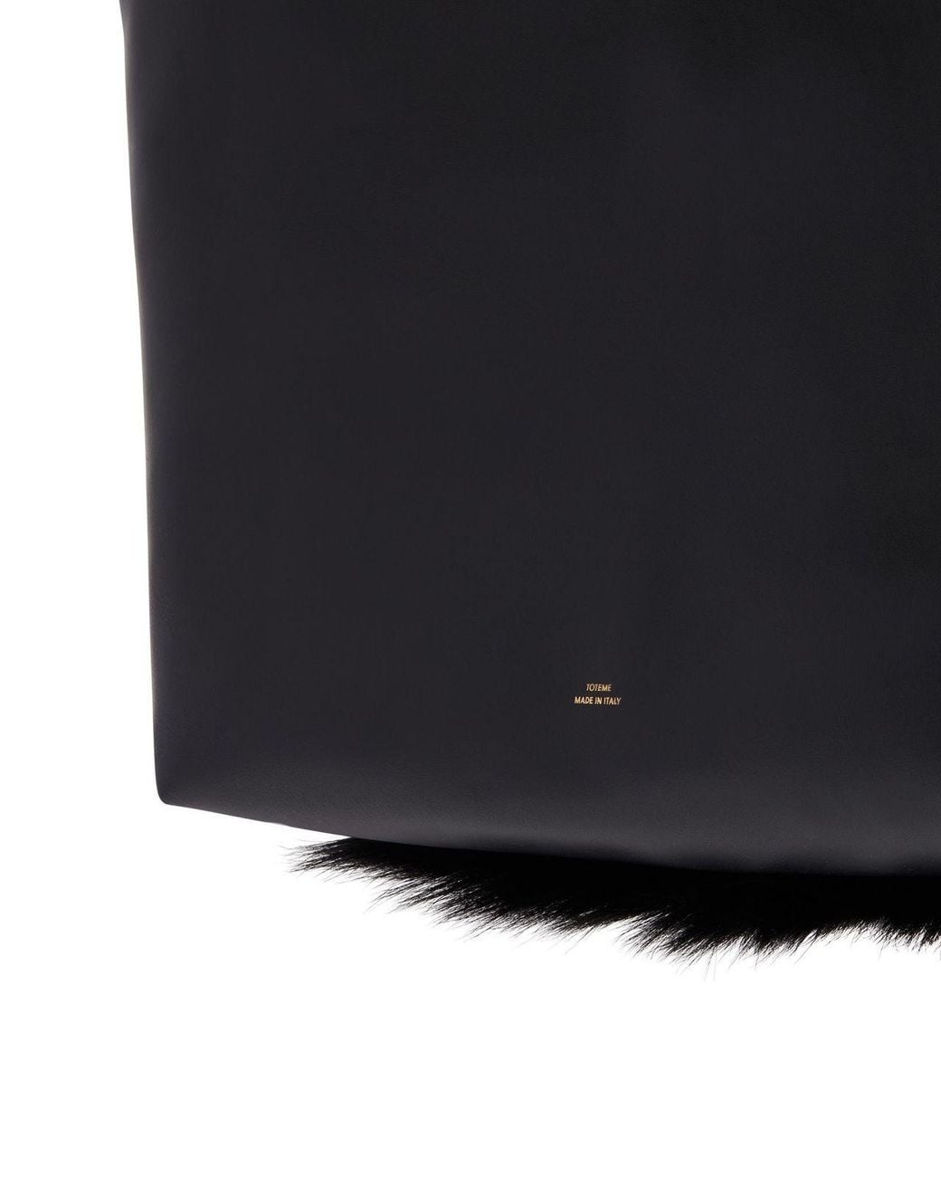 Totême  Black Totême Top Handle Tote Bag
