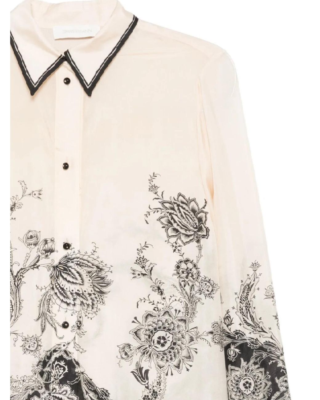 Zimmermann White Rhiannon Relaxed Shirt