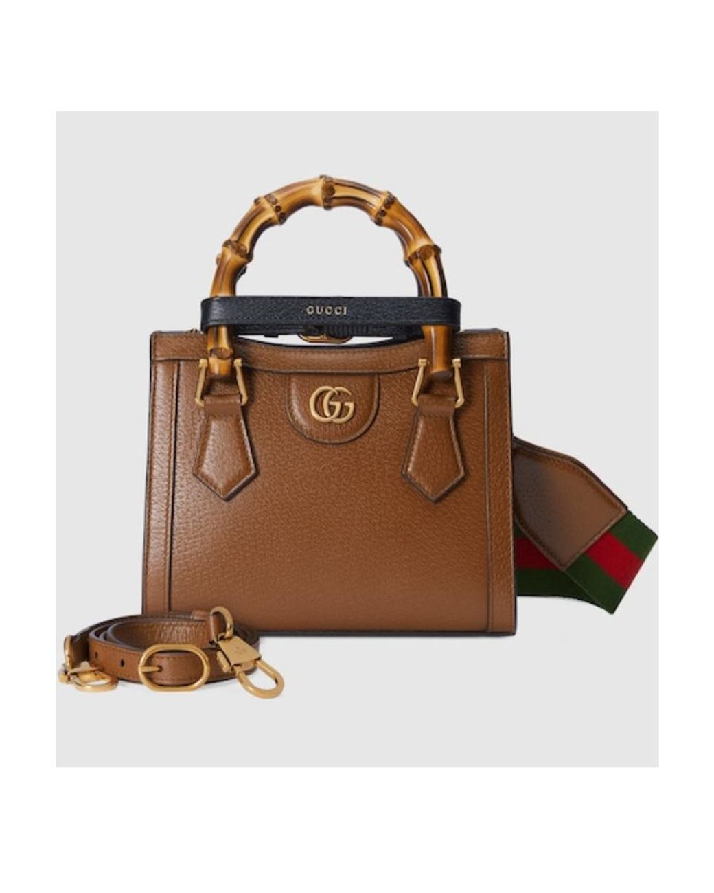 Gucci Brown Mini Diana Top Handle Bag