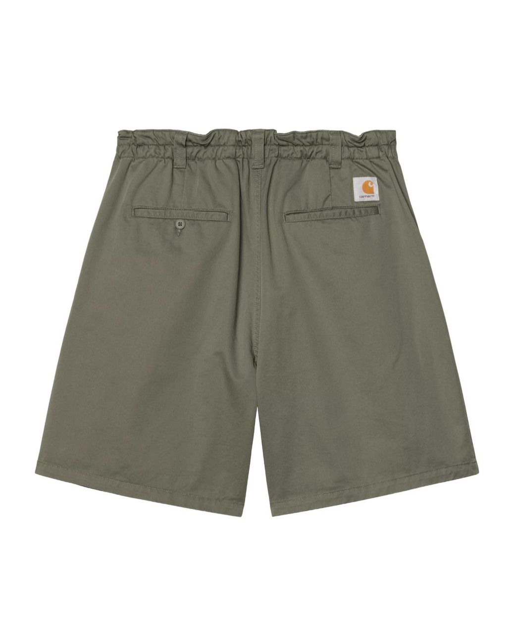 Carhartt Green Wip Pleated Bermuda Shorts for men