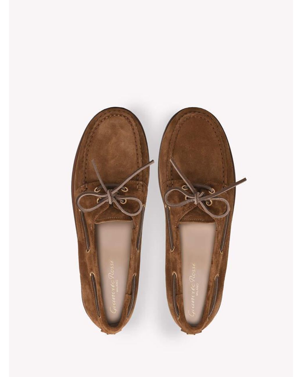 Gianvito Rossi Brown Vandée Leopard Printed Slip-On Boat Shoes
