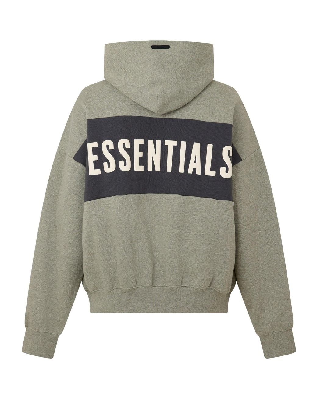 Fear Of God Gray Letterprint Hooded Sweatshirt for men