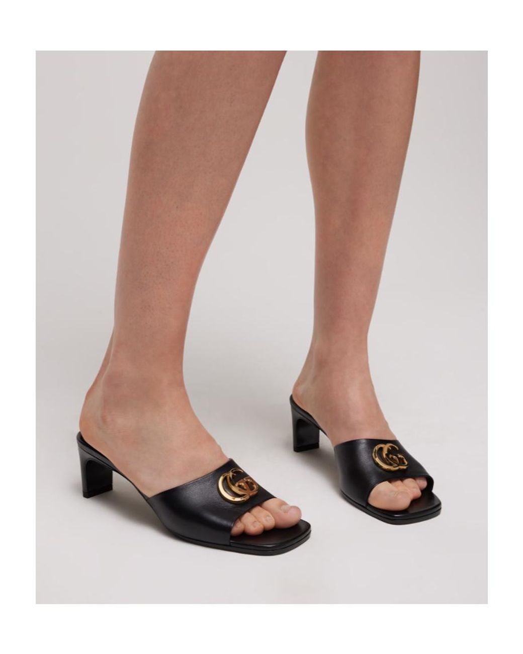 Gucci Black Double G Slide Sandals