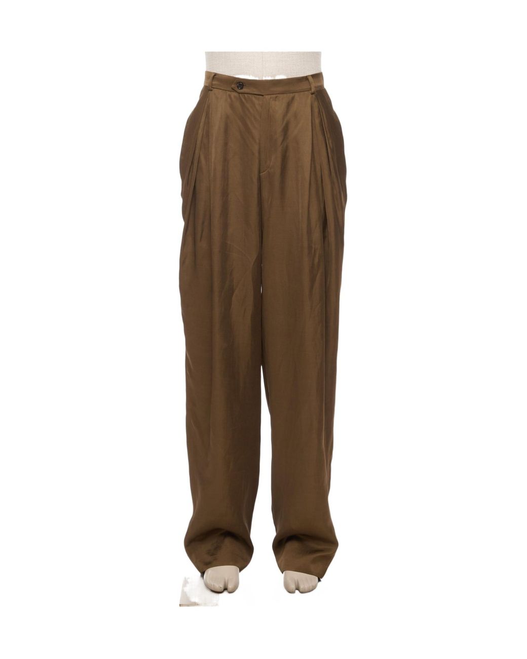 Valentino Brown Casual Trousers With Belt Loops for men