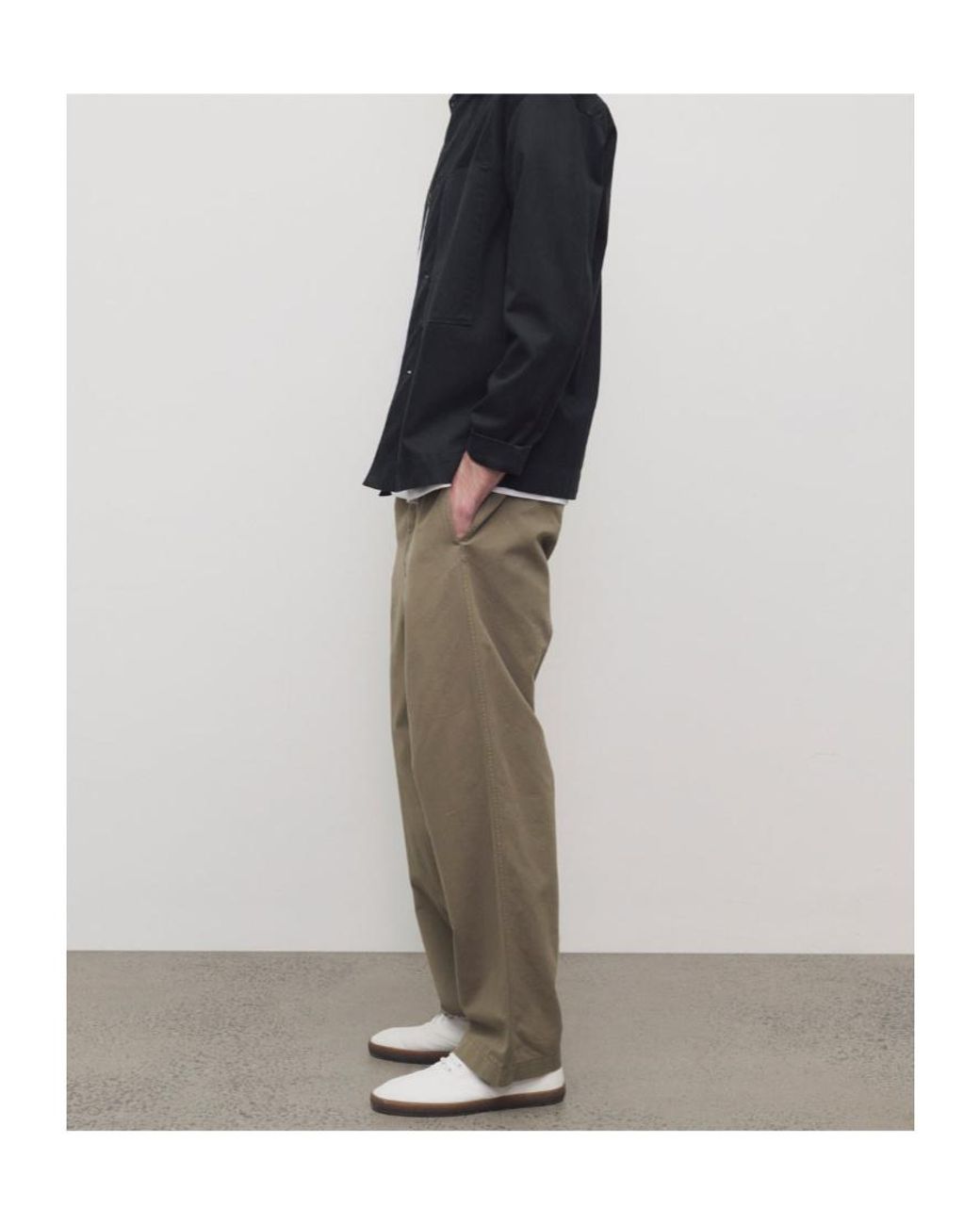 The Row Gray Time Cotton Trousers for men