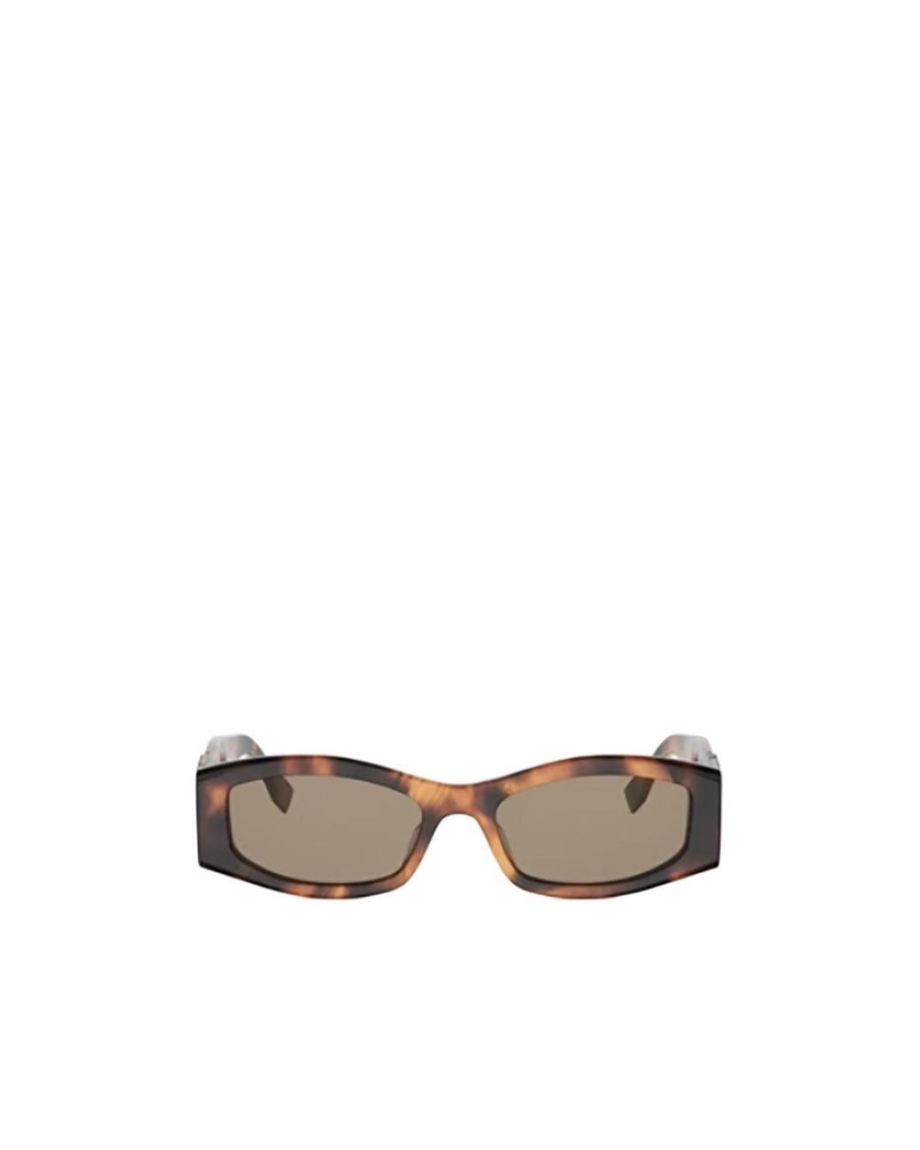 Fendi White Eyewear Geometric Frame Sunglasses