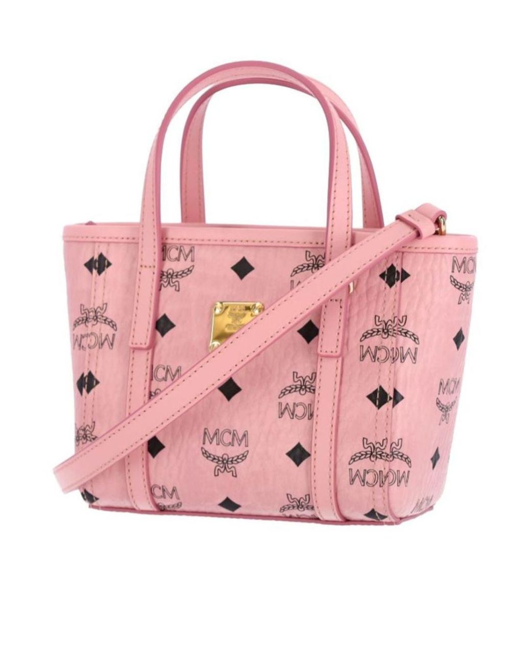 MCM Pink Toni Top-Zip Mini Shopper Bag for men
