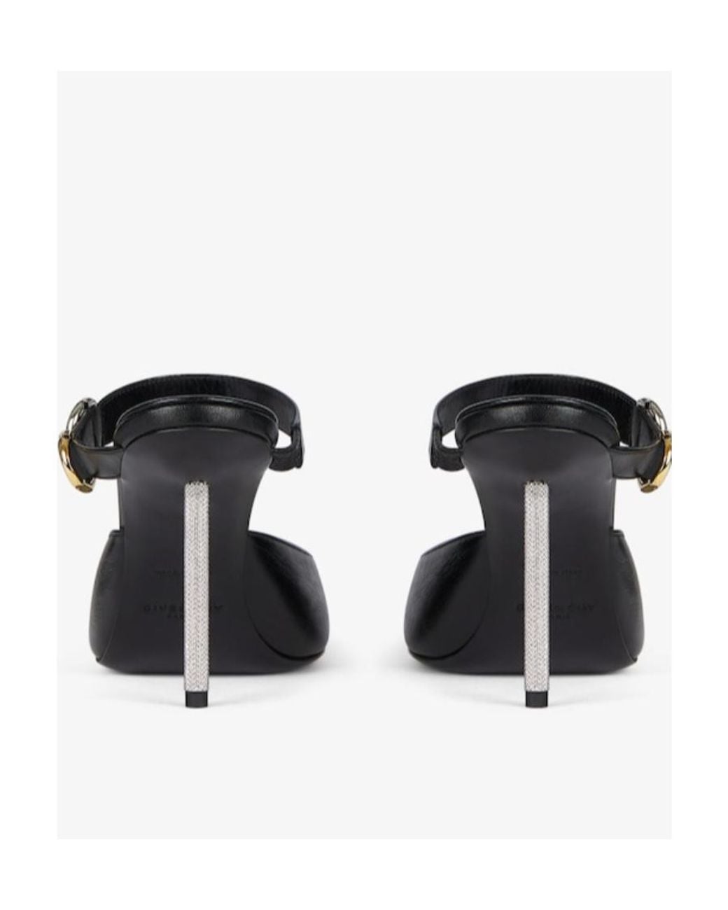 Givenchy White Voyou Pointed Toe Mules