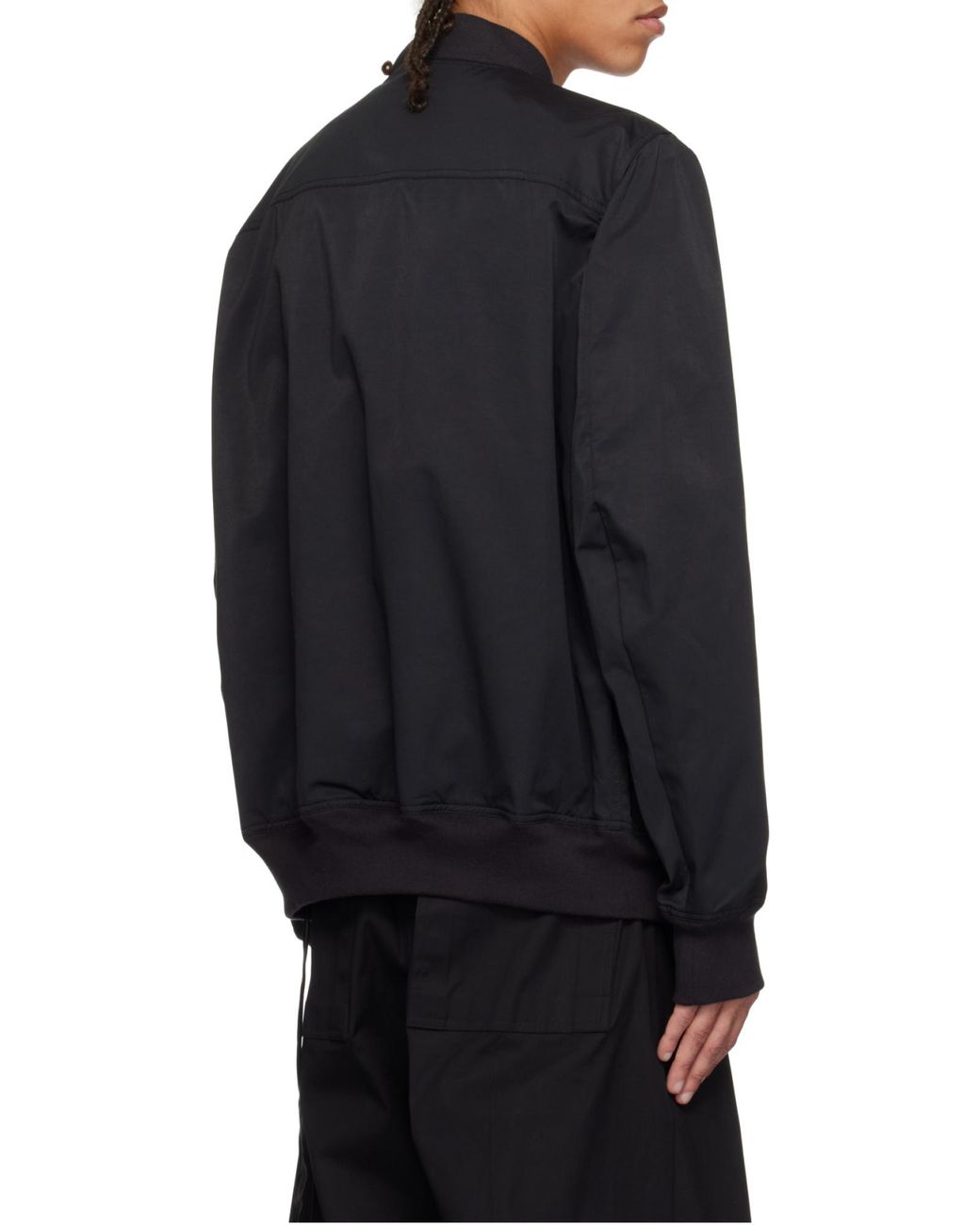 Rick Owens Black Flight Bomber Jacket for men