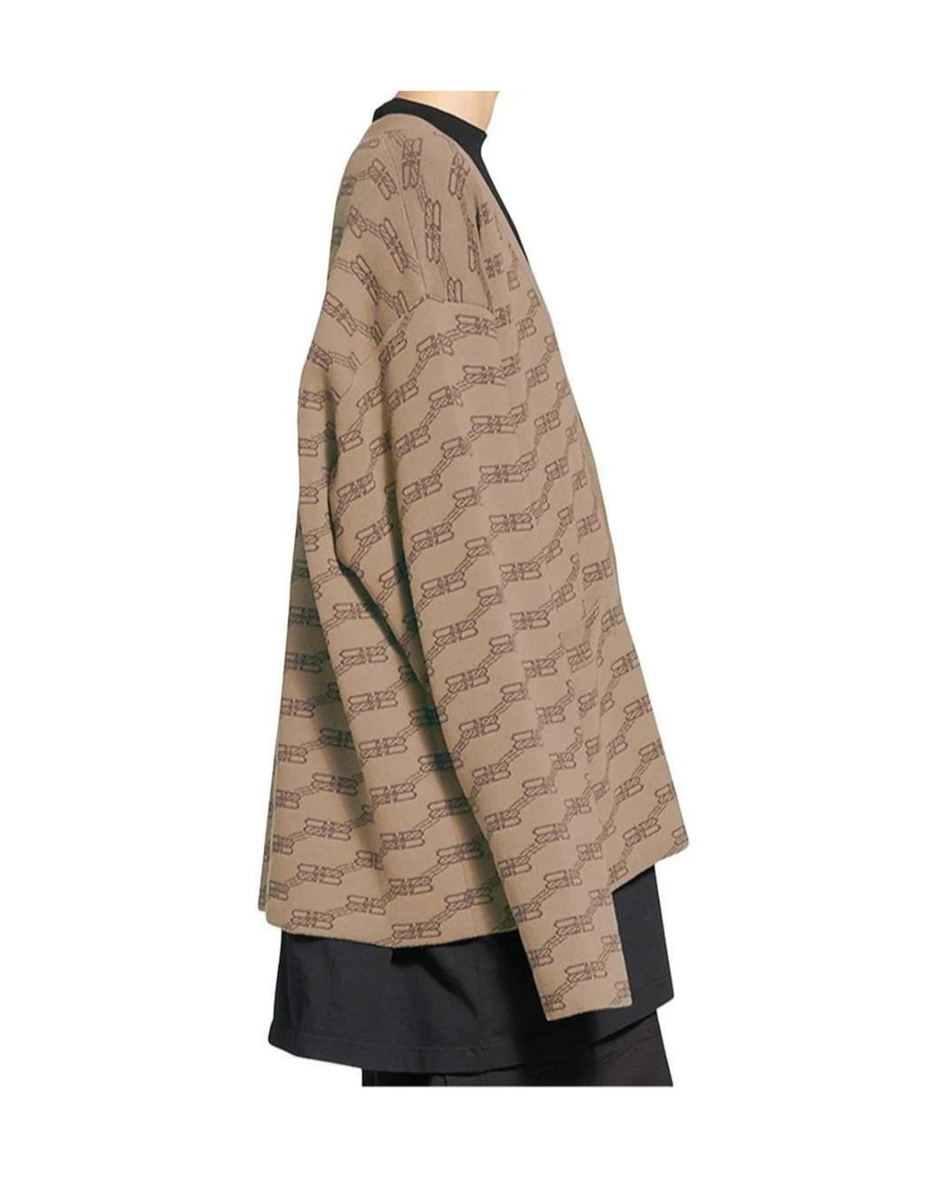 Balenciaga Brown Long-Sleeved Casual Jacket