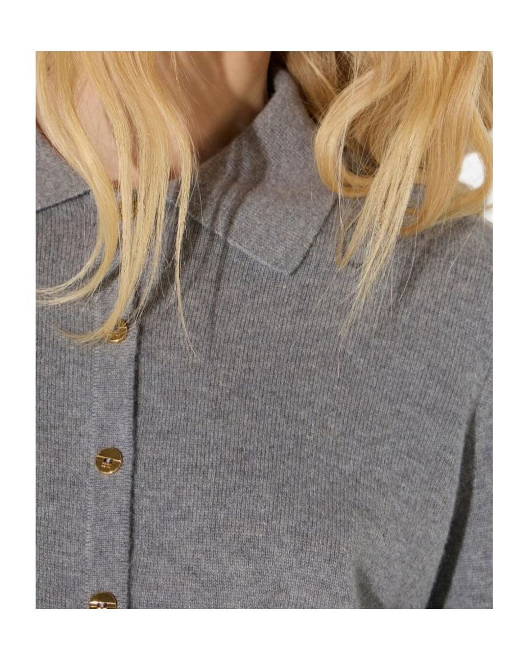 Elisabetta Franchi Gray Cardigan