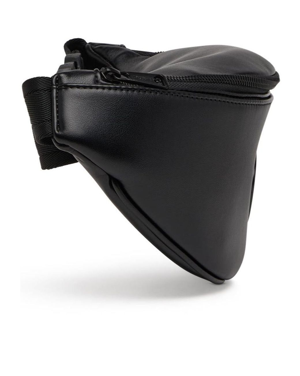 DIESEL Black Medium Holi-D Zipped Belt Bag for men