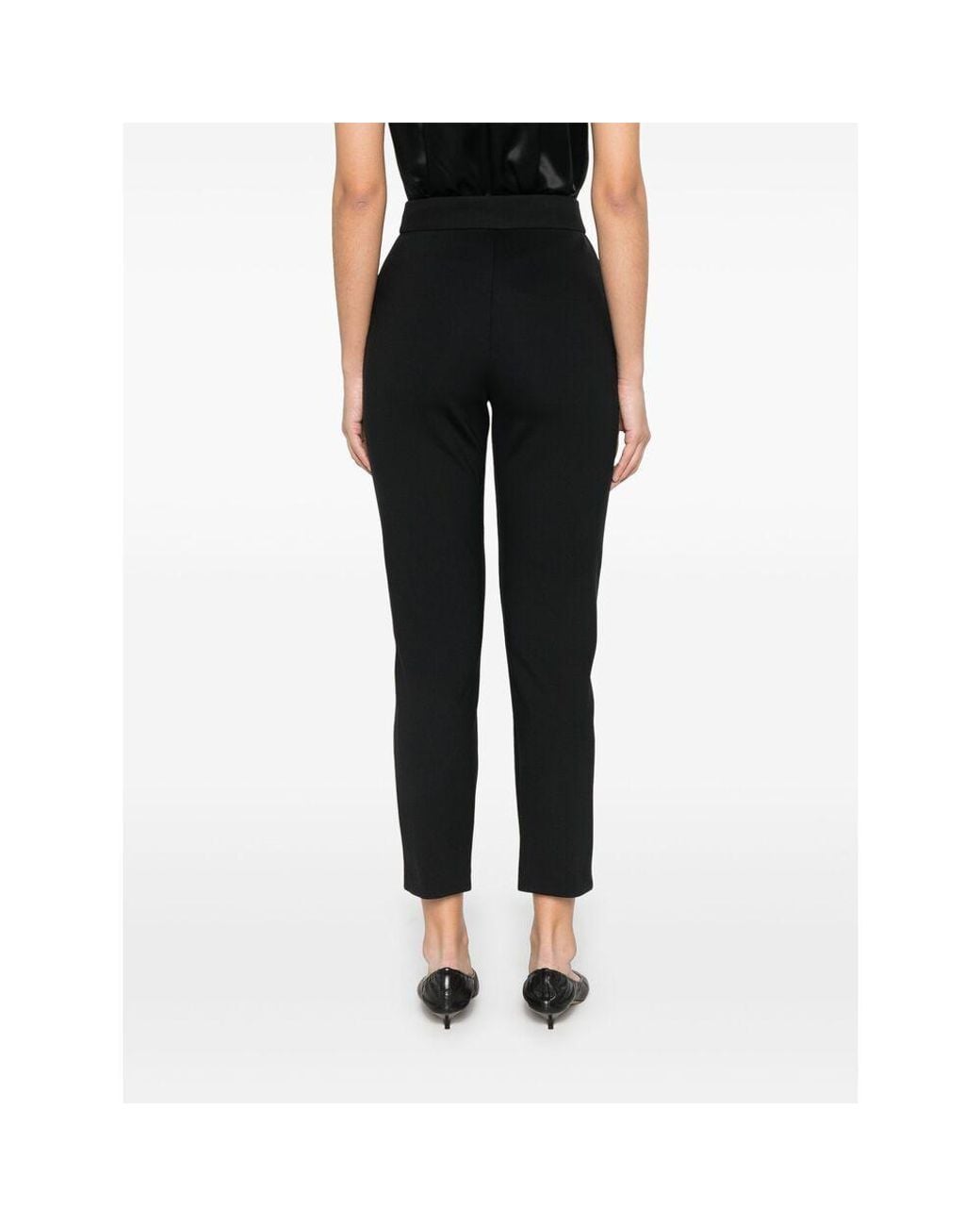 Max Mara Black Orlanda High-Waisted Slim Fit Trousers