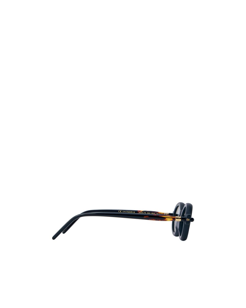 Kuboraum White Oval Frame Sunglasses for men