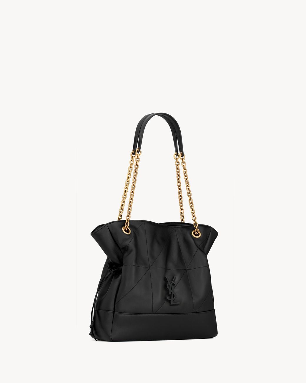 Saint Laurent Black Small Jamie Carré Rive Gauche Quilted Leather Tote Bag