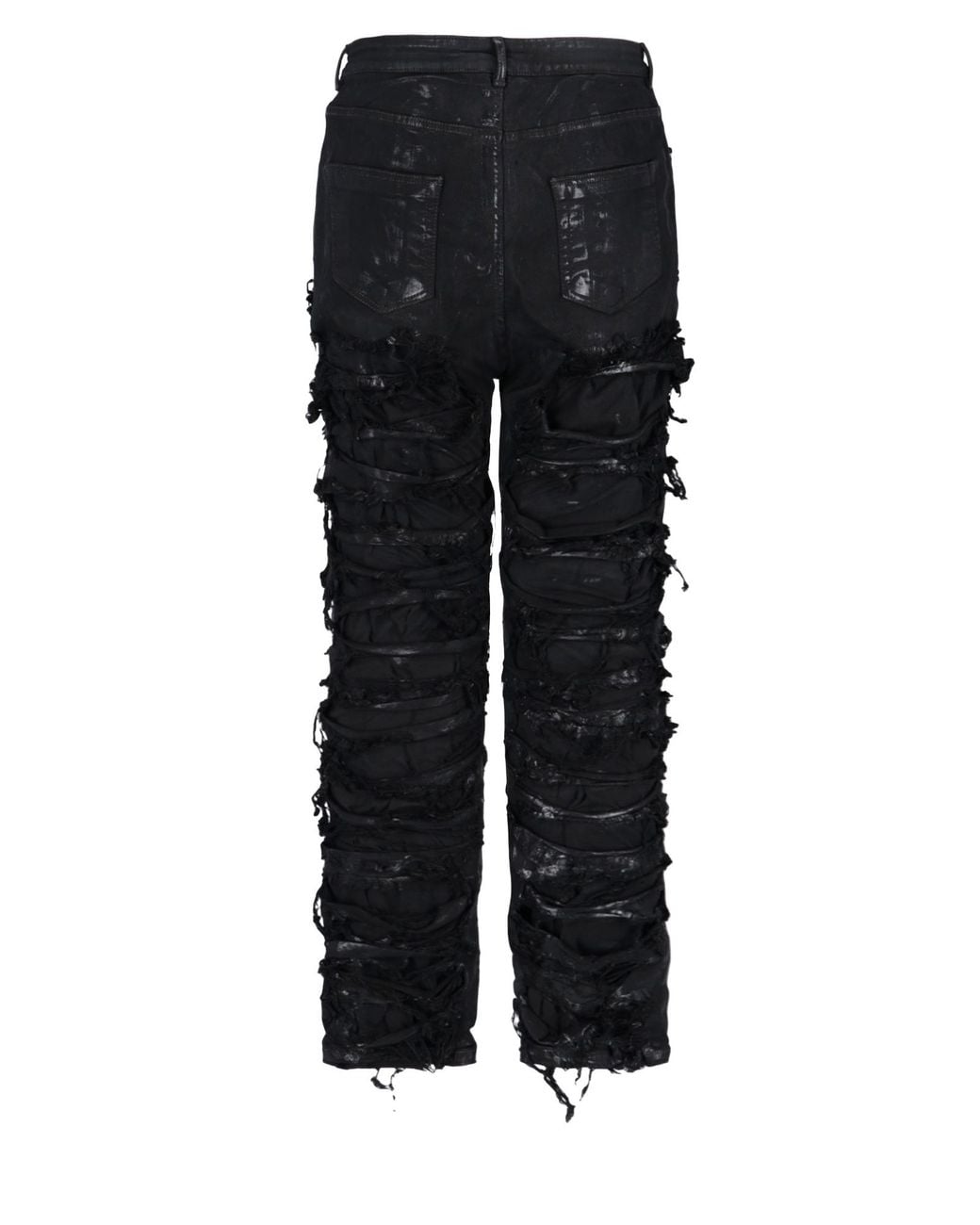 Rick Owens Black Tyrone Ripped Skinny Jeans for men