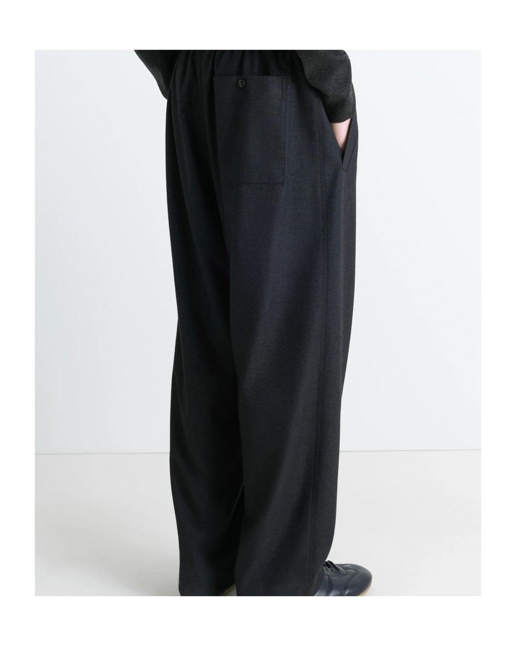 Lemaire Black Soft Pyjama Pants for men