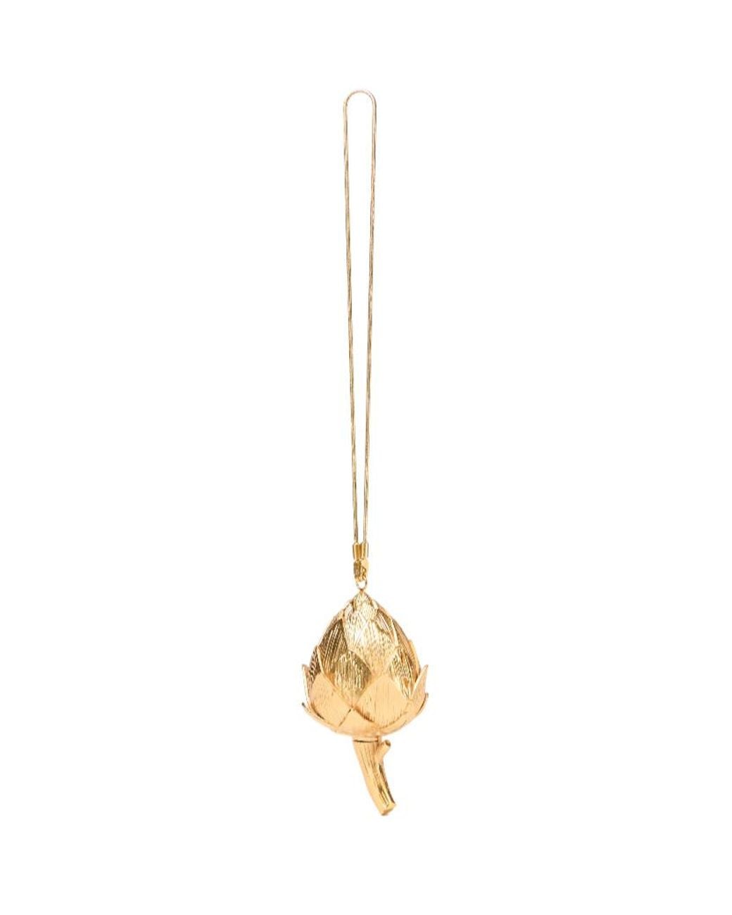 Jonathan Simkhai Metallic Artichoke-Shape Clutch Bag