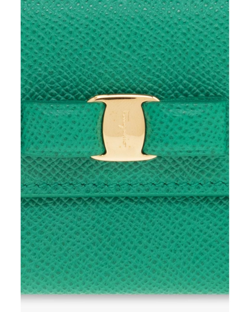 Ferragamo Green Logo Cardholder