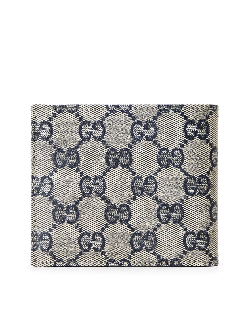 Gucci Gray Monogram Bifold Wallet for men