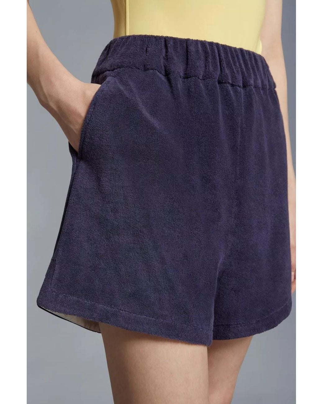 Moncler Blue Terrycloth Shorts
