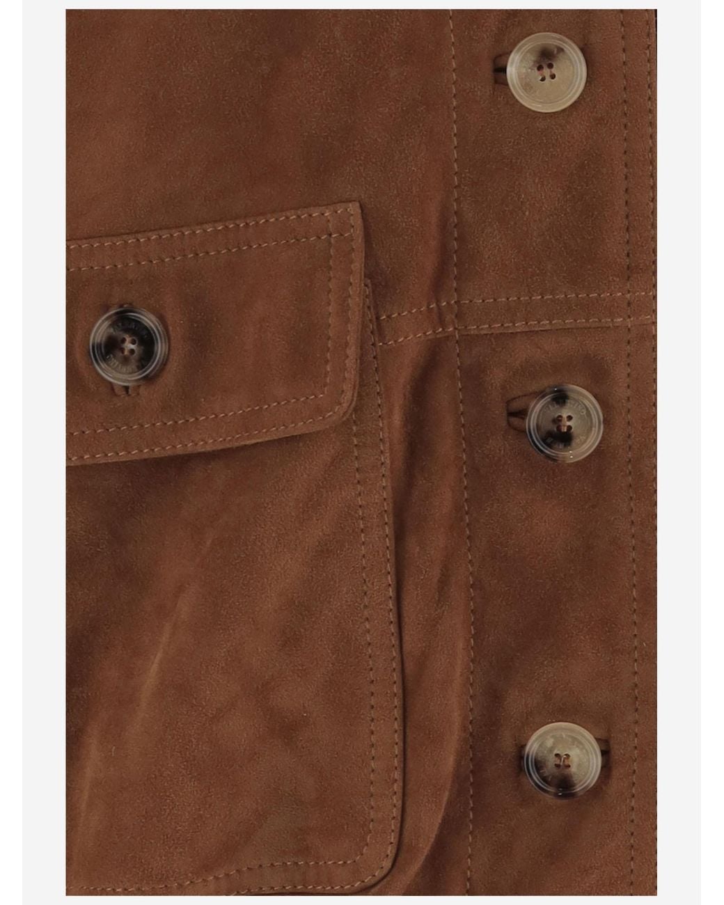 Valentino Brown Button-Up Caban Jacket