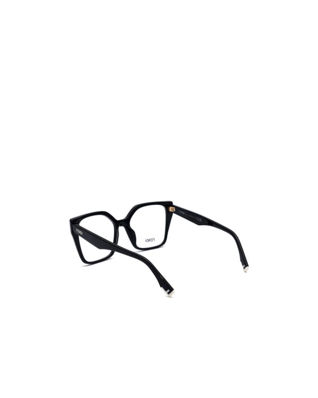 Fendi Metallic Eyewear Square Frame Glasses for men