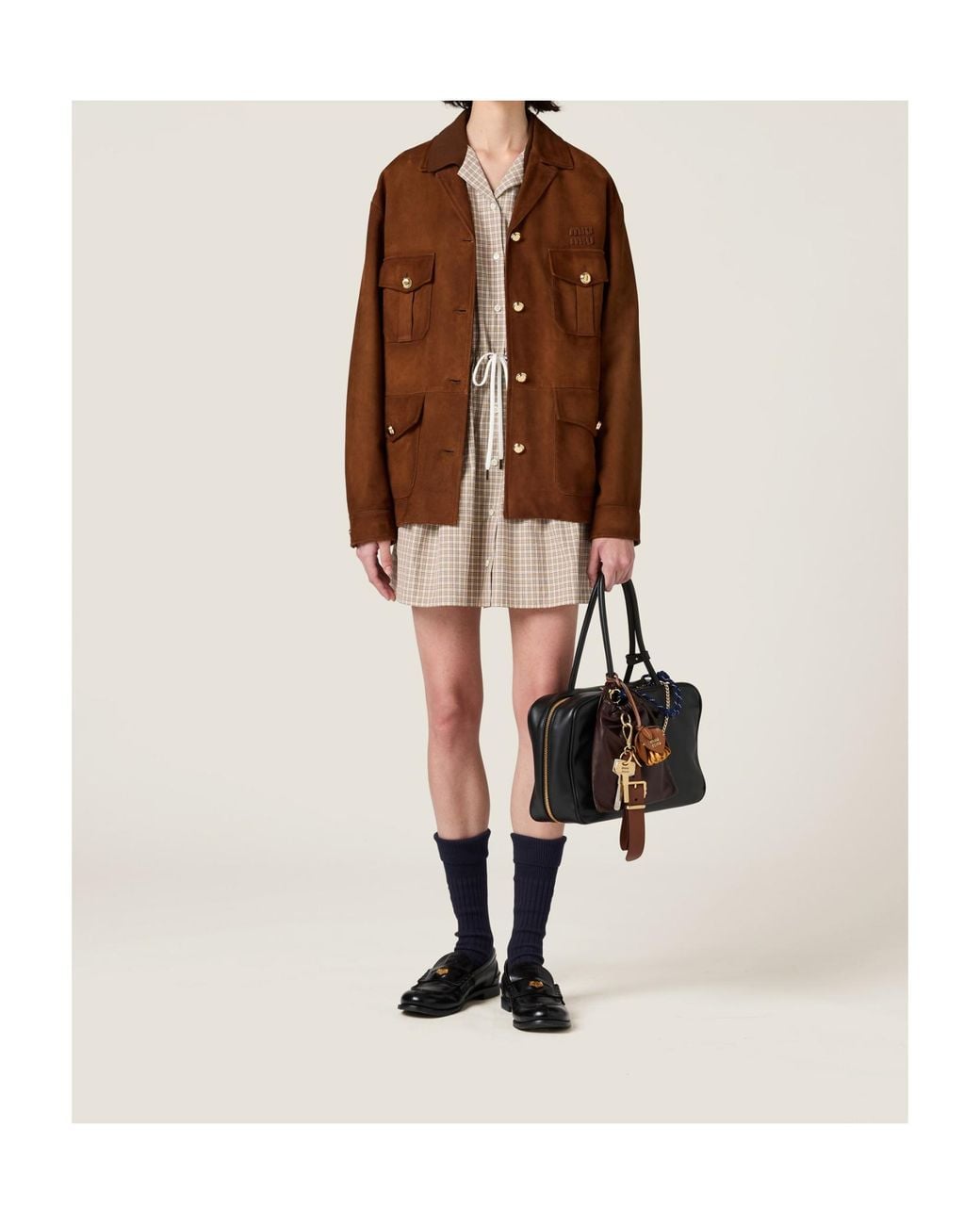 Miu Miu Brown Suede Jacket