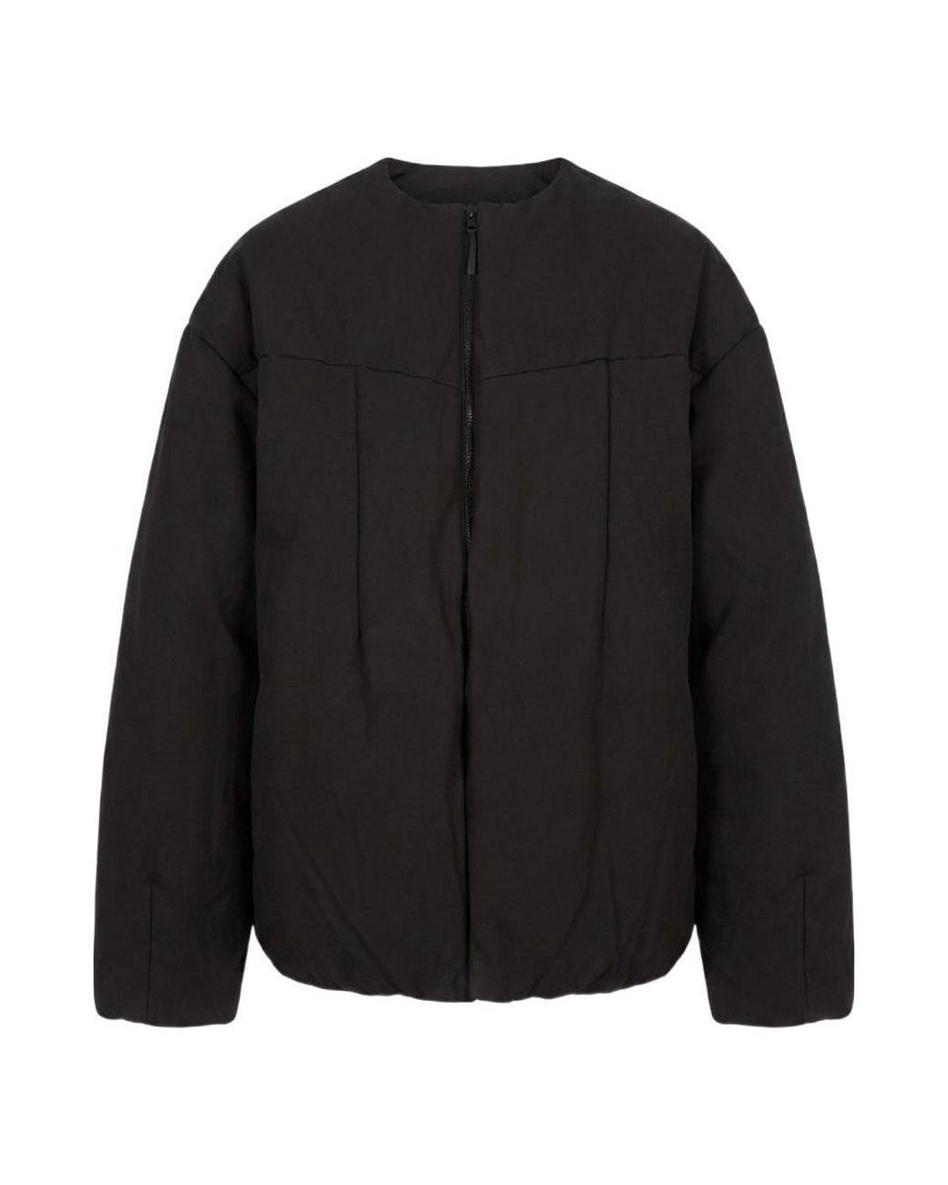 Entire studios Black Oversized Down Jacket for men