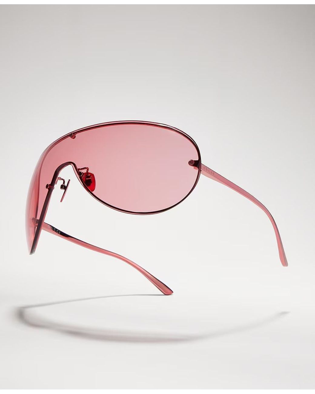 Gucci Pink Mask Frame Sunglasses