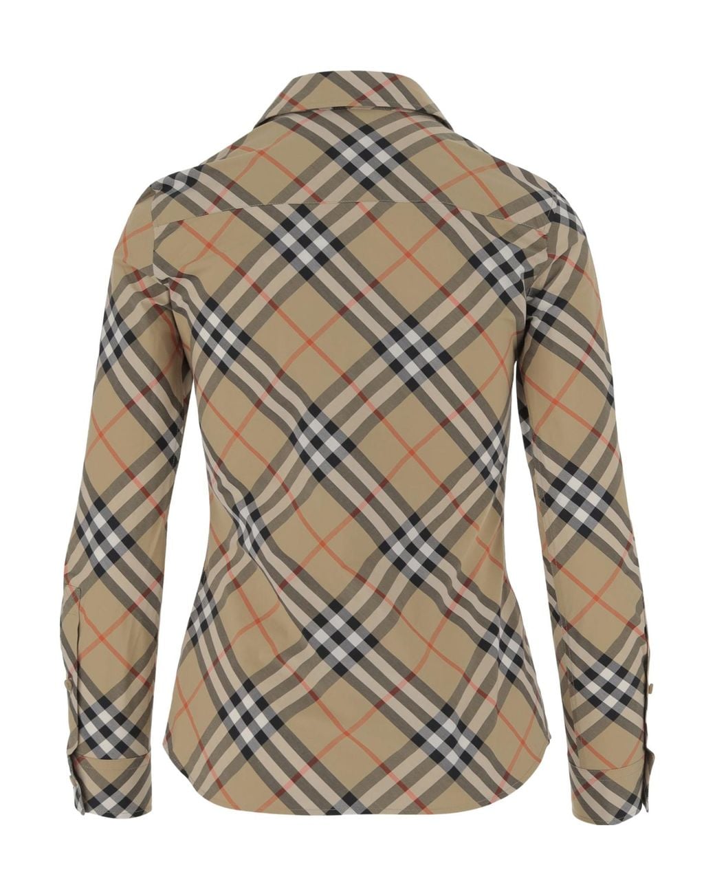 Burberry Gray Slim-Fit Checked Shirt