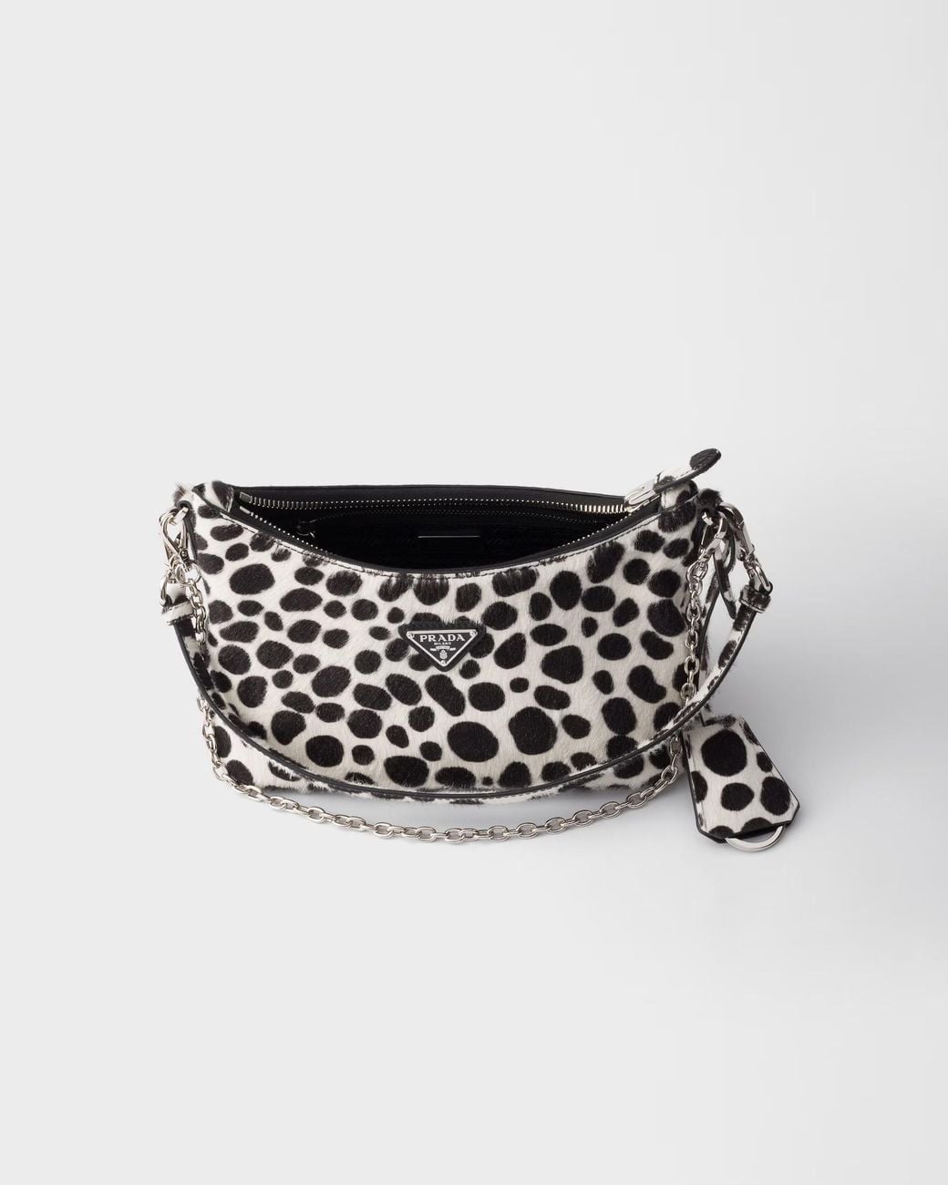 Prada Black Printed Calf Hair Mini-Bag