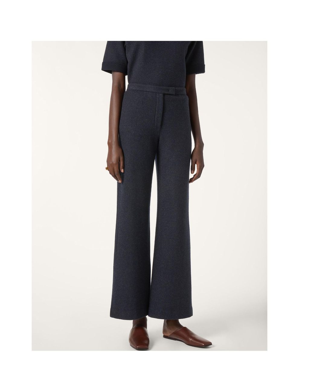 Loro Piana Blue Flared Trousers