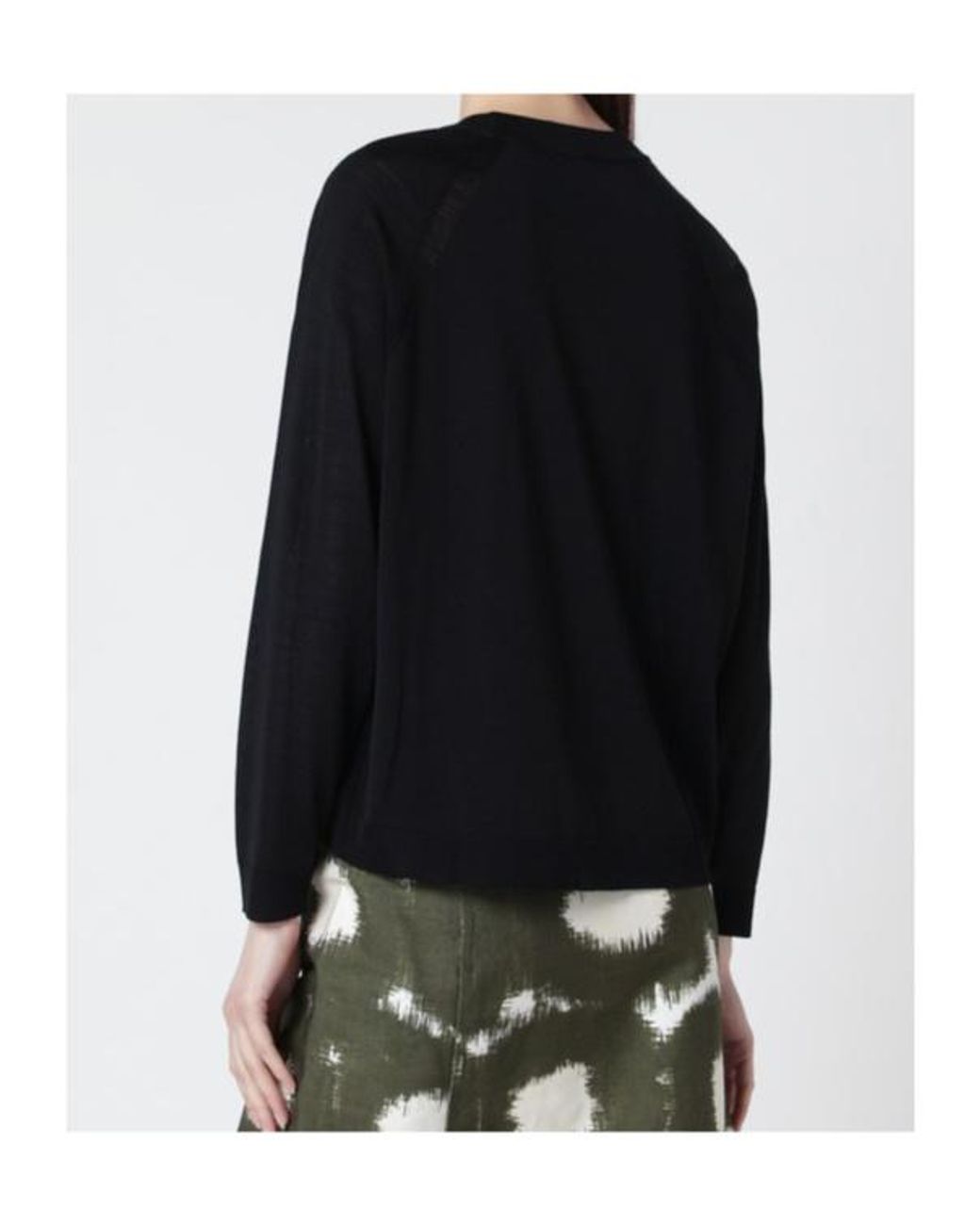 Roberto Collina Black Crew Neck Sweater