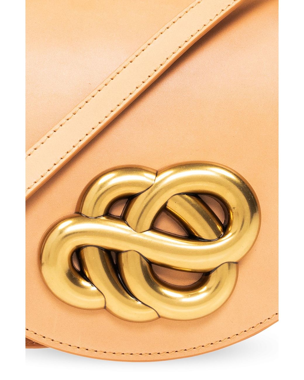 By Malene Birger Natural Cebella Logo Plaque Crossbody Bag