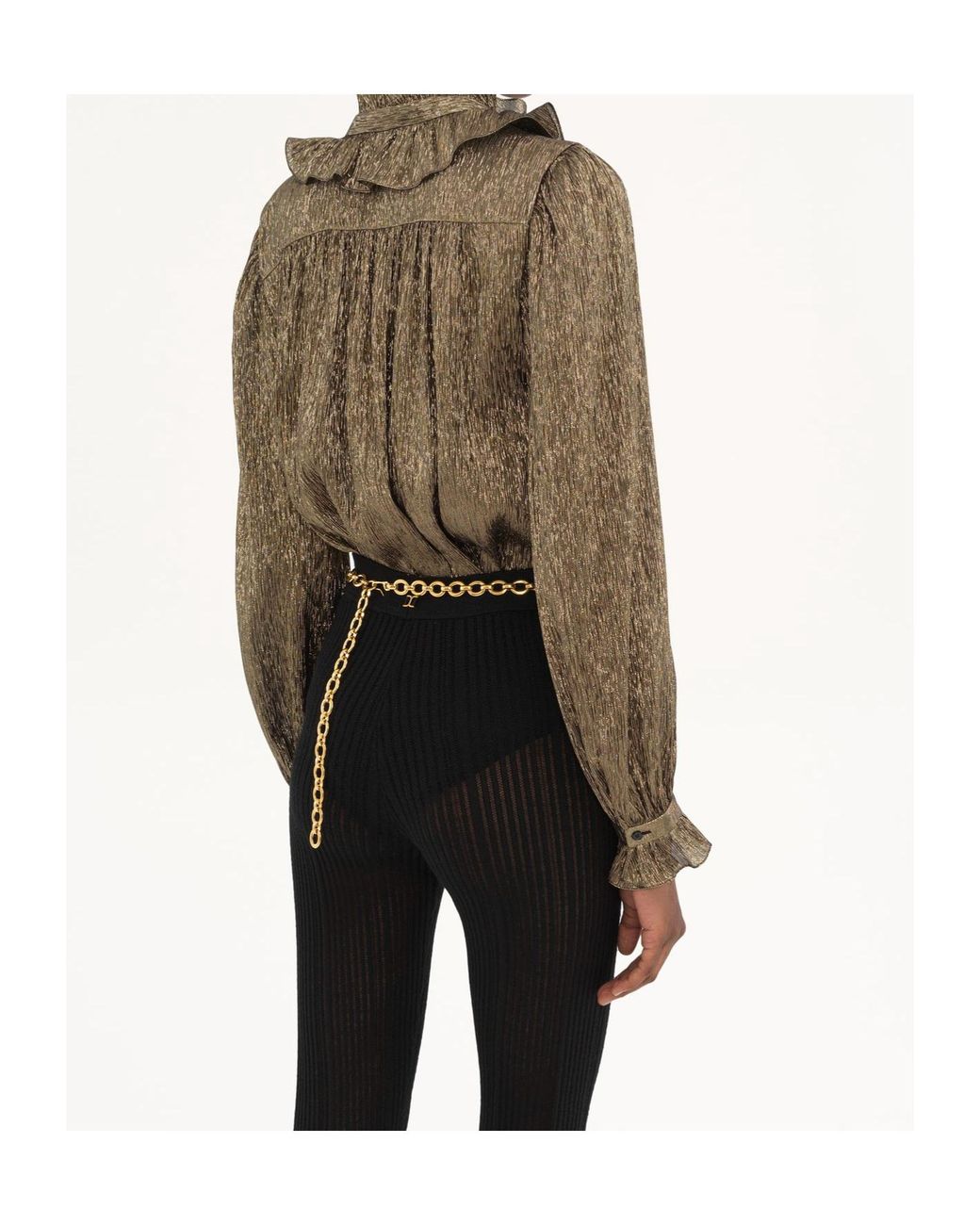 Chloé Brown Strap Shirt