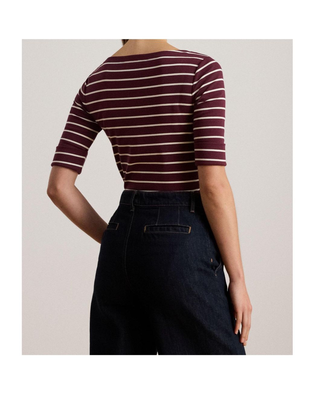 Ralph Lauren Red Striped Short-Sleeved T-Shirt